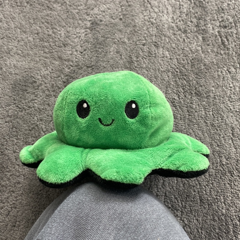 Reversible octopus stuffed animal
